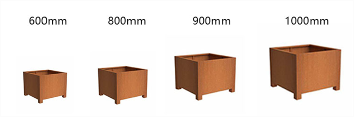 Corten Steel Planter Boxes