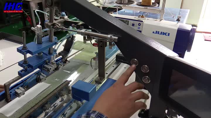 Macchina da cucire con rivestimento tascabile IH-19DT funzionamento standard automatico.mp4
