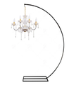 Black Metal Iron Semicircle Frame Wedding Centerpieces for Chandelier and Outdoor Table Decoration1