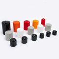 Marine Safety Tips: Round Black Vinyl Pipe End Caps - Flexible Tube Covers in Various Sizes (1/2", 3/4", 3/8", 1", 1 1/2")1