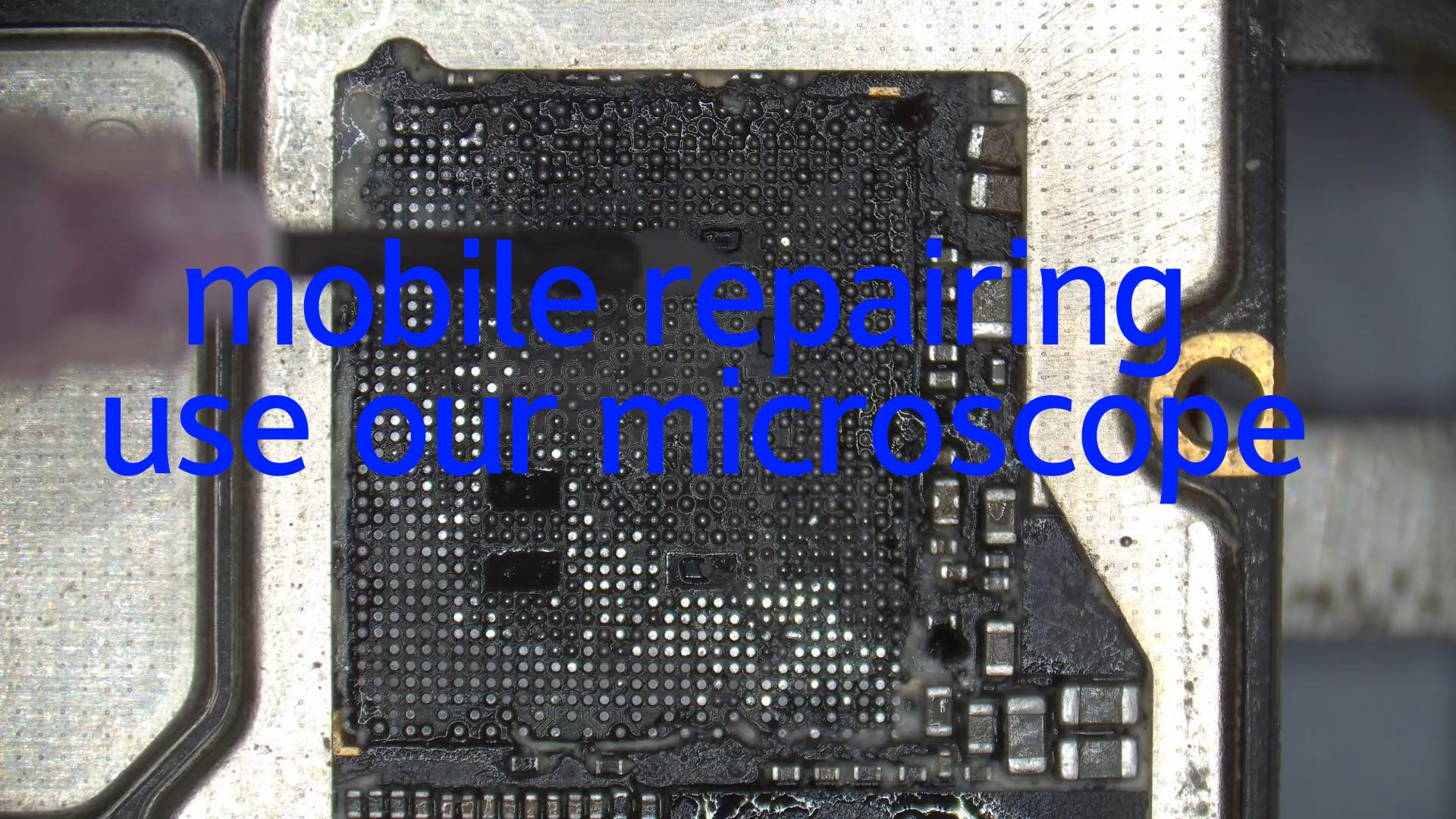 Il nostro microscopio utilizzato nella riparazione mobile