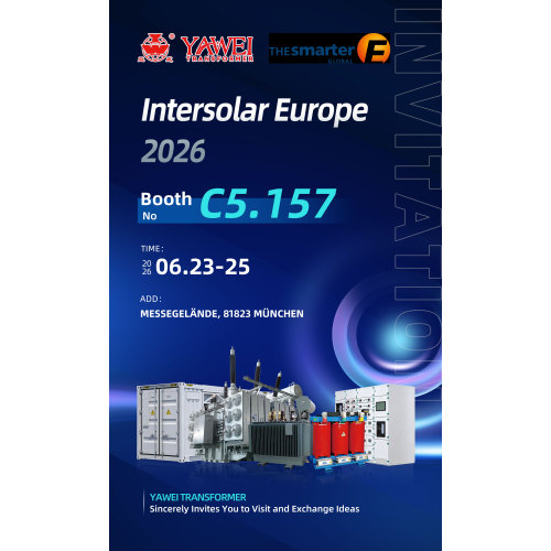 YAWEI Transformer na Intersolar Europe 2026 | Stánek C5.157 Transformátory solární energie