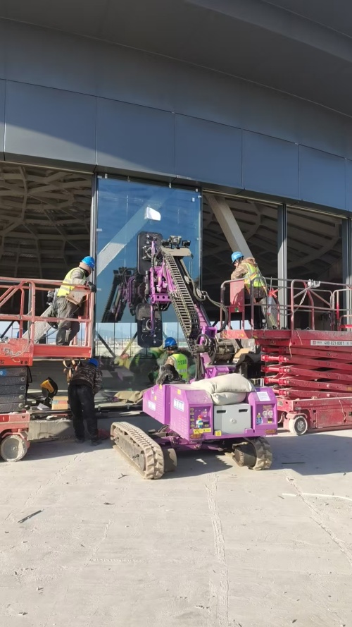 COWEST TAT-1000 Schienenhebemaschine: Professionelle Glasroboter- und Saugnapf-Hebeausrüstung für die präzise Glasinstallation