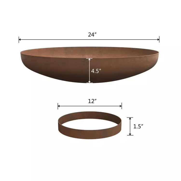 Corten Fire Pit Bowl