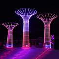 Customized Cultural Tourism LED 3D Tower Tree Shape Outdoor Light for Christmas Display - IP65 Rated1