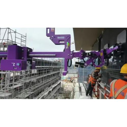 Macchina per l'installazione di vetri autobilanciata Cowest serie BVL per l'installazione di facciate di grondaie sporgenti