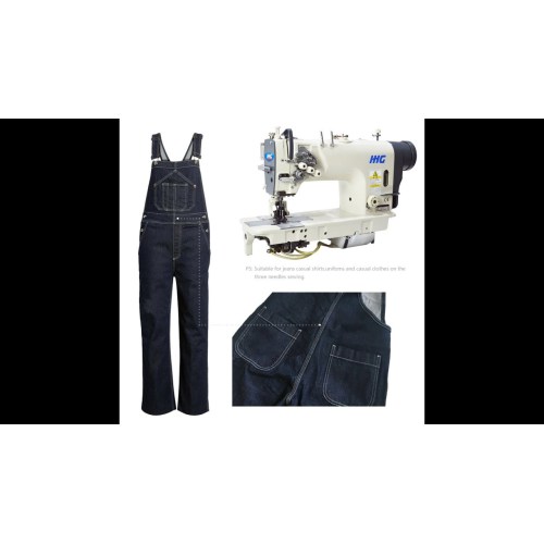 máquina de coser industrial jeans 3 agujas con tirador 8430