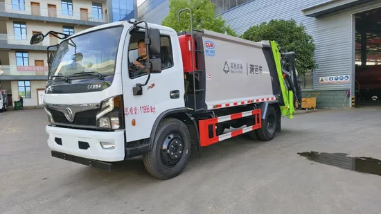 Pemuatan Fleksibel Dongfeng 4X2 10cbm Lengan Ayun Lori Pemadat Tolak Berketumpatan Tinggi1