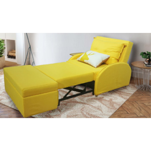 513 sofá amarelo reclinável