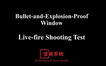 Tset for Bullet-and-explosion Proof Window