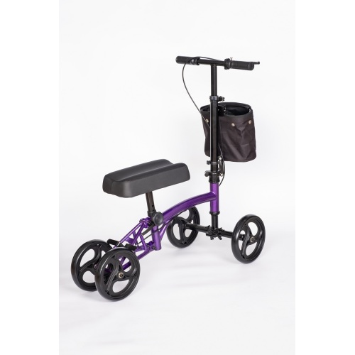 Four wheels steel foldable knee walker TRA50