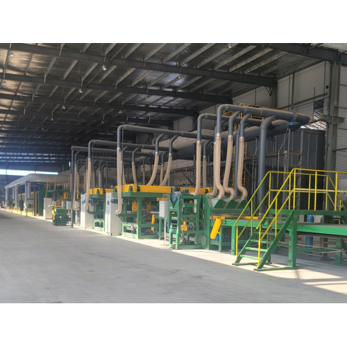 What equipment is included in the rock wool production line