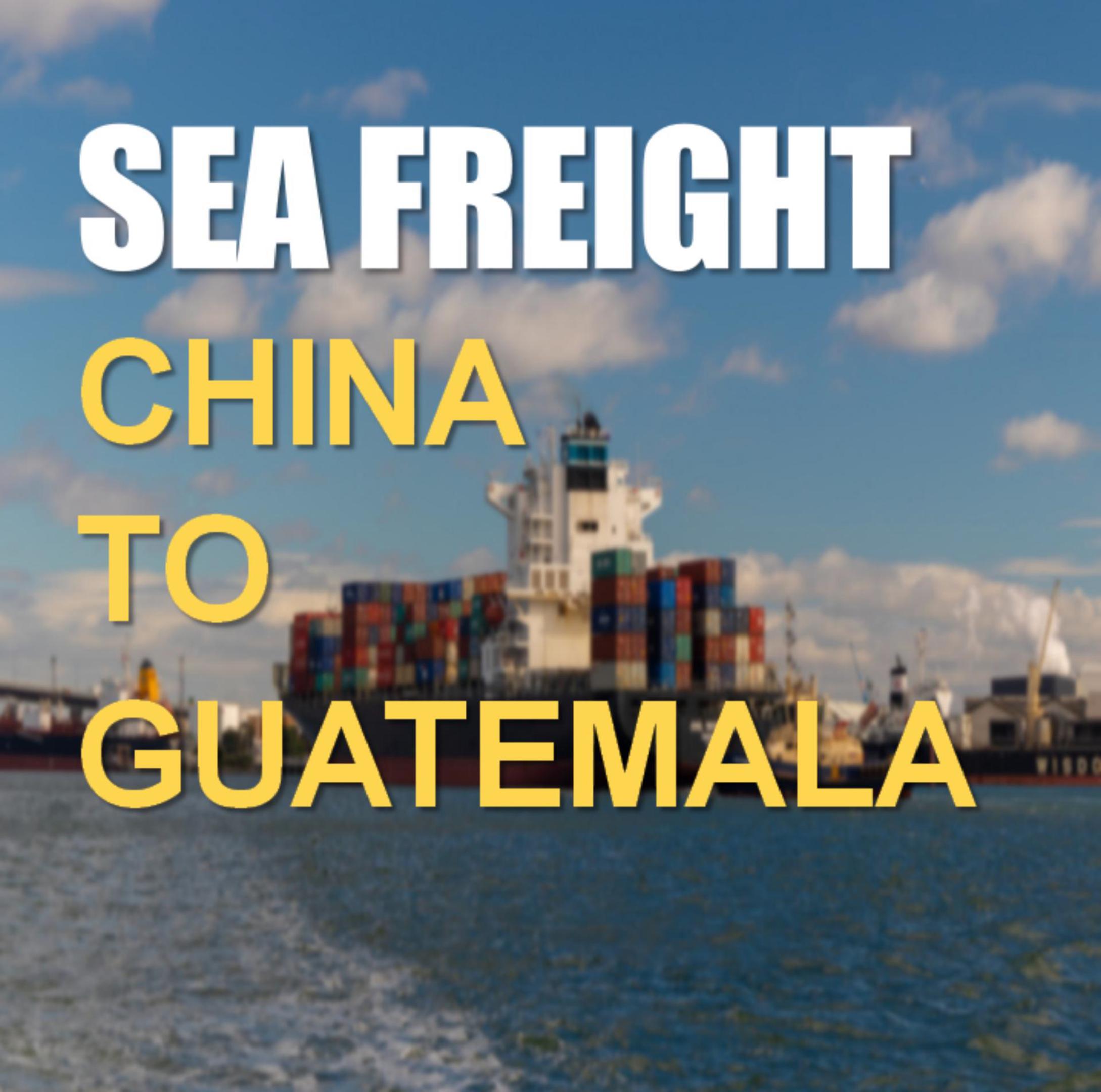 Fret maritime de Chine au Guatemala