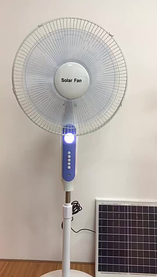 مروحة الطاقة الشمسية ، متذبذبة Movement Fan Head 3 Speed ​​with Solar Panel Danblish Fan for Office Home Outdoor Camping1