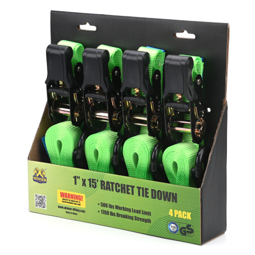 带橡胶手柄的棘轮带4 PK