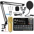 USB V10XPRO Sound Card External Professional BM 800 Studio Recording Microphone for Karaoke Live1