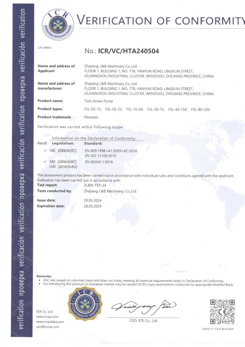 Product Certificate