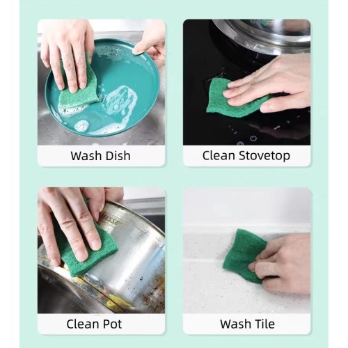 Scouring pad can be used on a variety of surfaces around the home