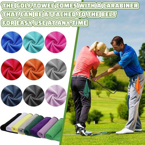 Custom Microfiber Waffle Golf Towel With Clip