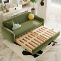 Maxky Corduroy Seni Kayu Solid Kecil Dorong Segar Sofa Sofa Bed Apartemen Kecil Ruang Tamu Double Dual-Purpose Sofa Bed1