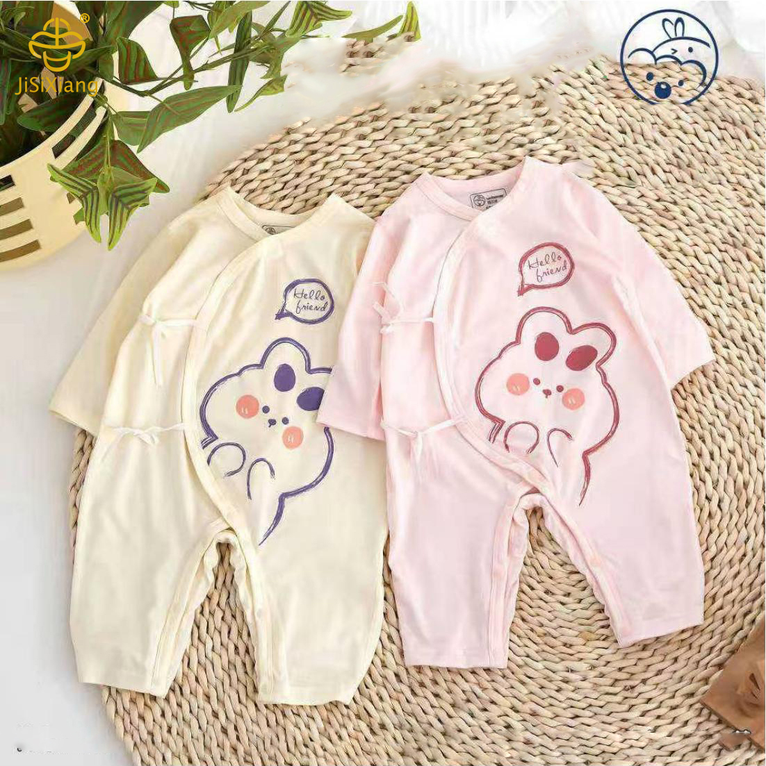 귀여운 애완 동물 인쇄 아기 점프 수트