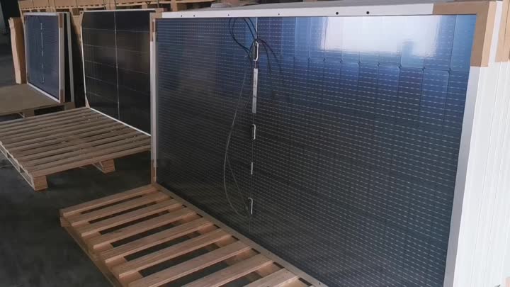 panel solar de vidrio dual bifacial