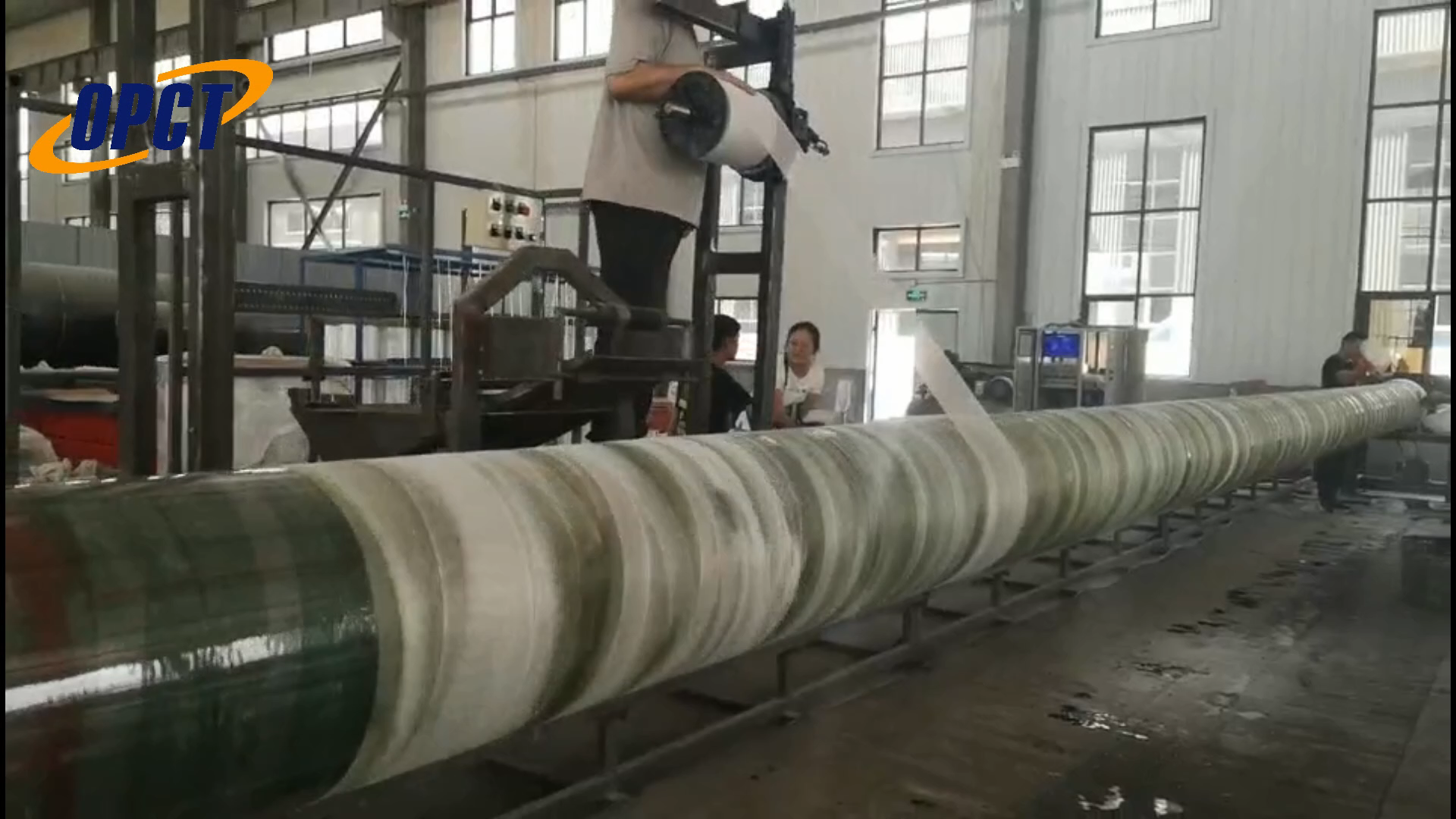 GRP/ FRP pipe filament winding machine1