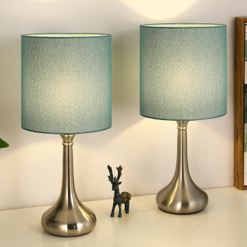 Novelty Table Lamp with Blue Lampshade