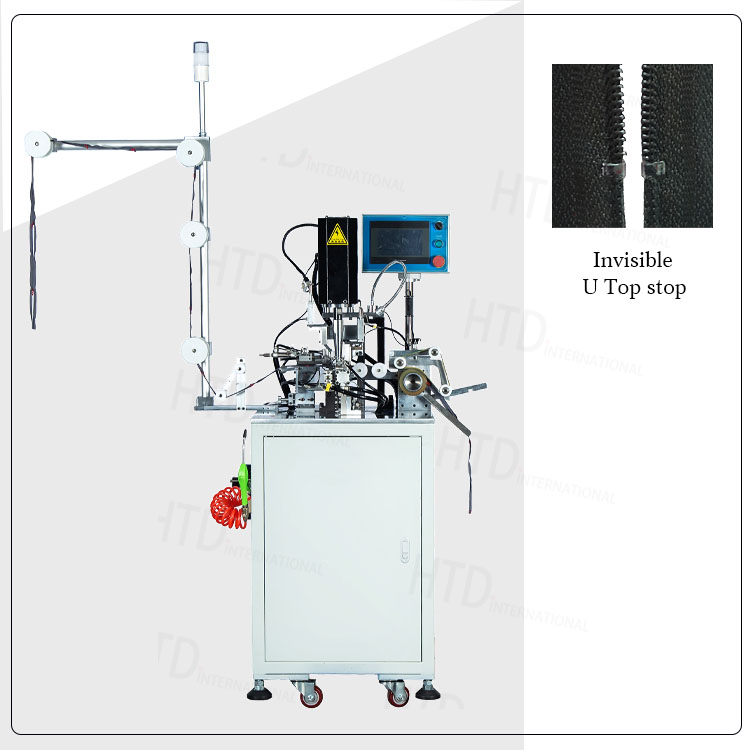 Unsichtbare Reißverschluss-U-Top-Stop-Maschine