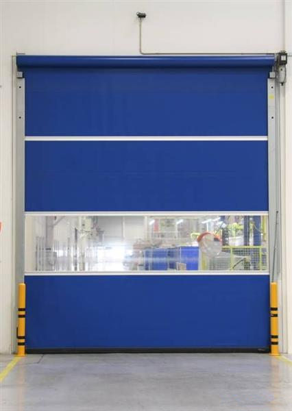 PVC high speed rolling door with remote control