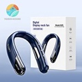 New Leafless Hanger Neck Fan: USB Mini Portable Charging Digital Display Quiet Outdoor Small Fan1