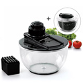 7-in-1 Multi Kitchen Accessories: Vegetable Chopper Slicer & 5L Salad Spinner Set1