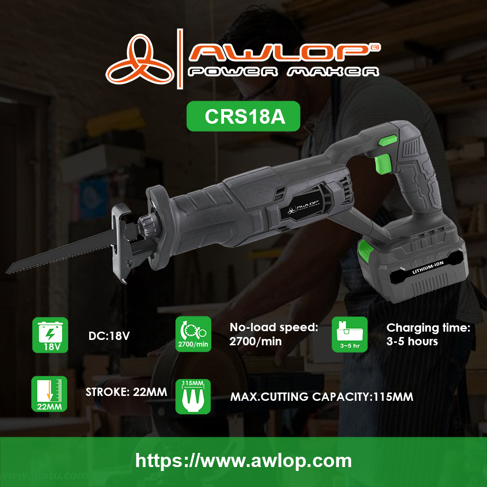 CRS18A Lithium Battery Cordless Reciprocating Saw