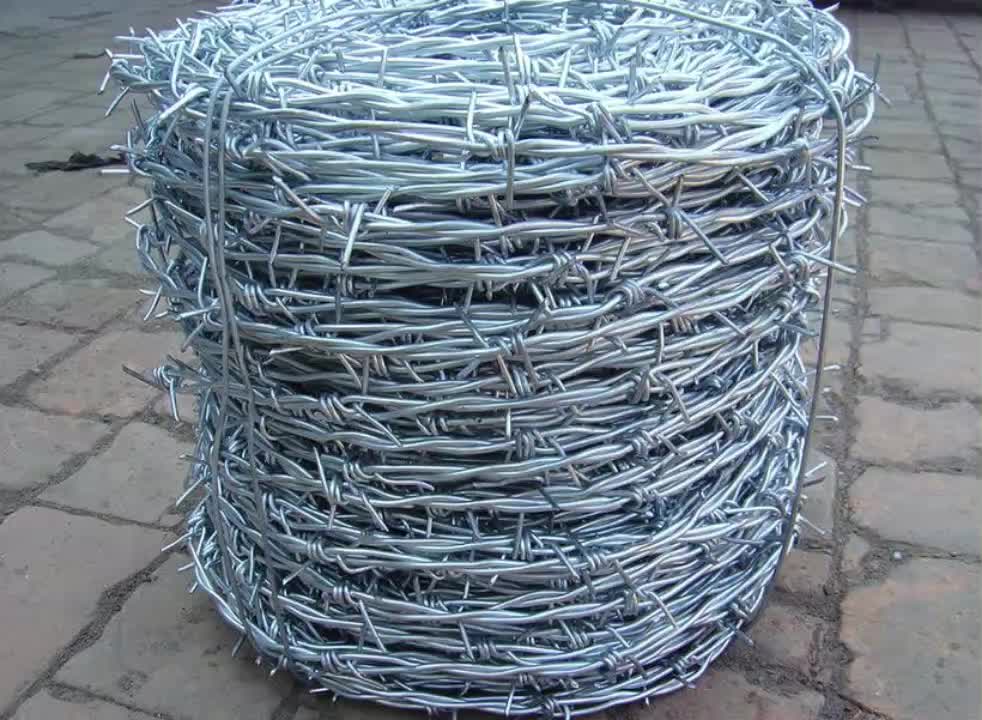 recinzione a filo spinato galvanizzato a buon mercato di alta qualità in vendita1