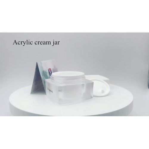 Acrylic cream jar