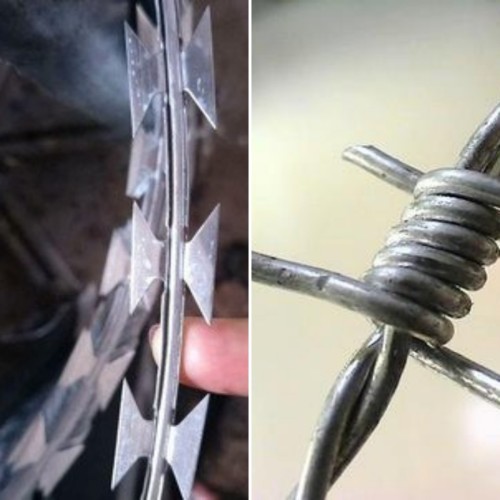 В чем разница между колючей проволокой бритвы и двойным поворотным рулоном бритвы?