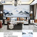 1600x3200x6mm Porcelain Slab Tile - Chinese Landscape Painting Sintered Stone1