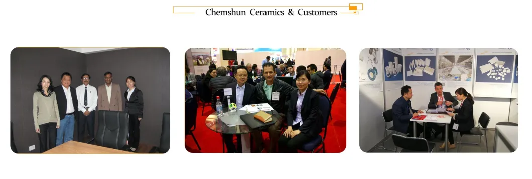 Chemshun Industry Alumina Ceramic Plain Tiles as Alumina Wear Plate