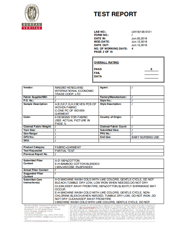 BV Test Report 