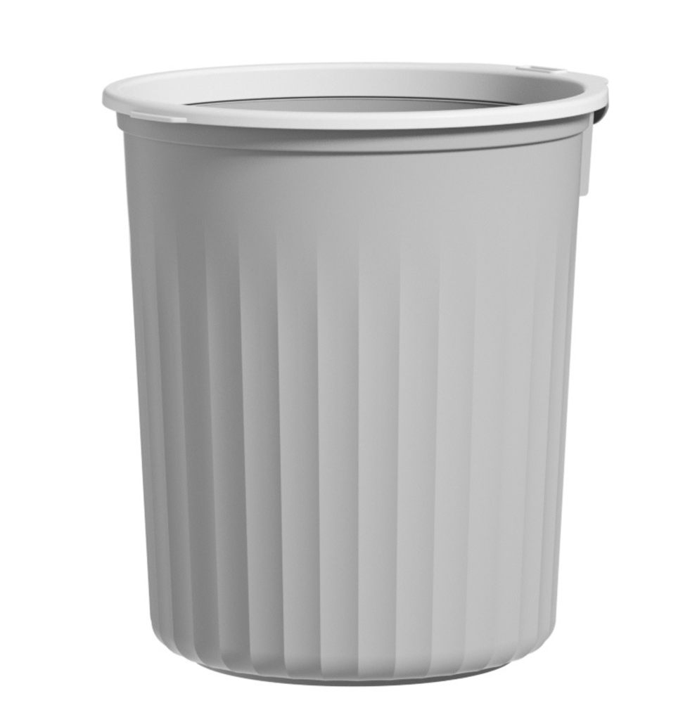 Plastik -Mülleimer