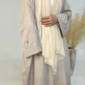 Uni Moon گلدوزی خفاش آستین کیمونو Abaya کتانی دبی زنان مراکشی Kaftan Jalabiyat ترکی آفریقایی1