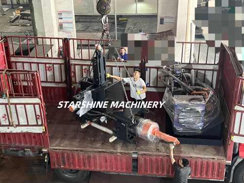 Liefertag für Brikettierpresse