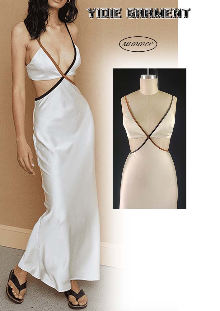 Women Sexy Backless Evening Dress
