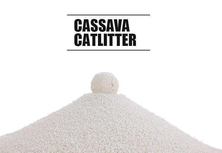 Arena para gatos de yuca