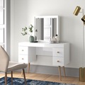 Meubles de chambre LED LED Couleur blanche Vente chaude en option commode de rangement de rangement maquilleur