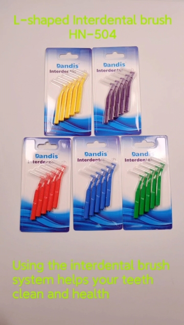5pcs/set L-shaped Adult  Dental Oral Orthodontic Toothbrushes Approved Interdental Brush1