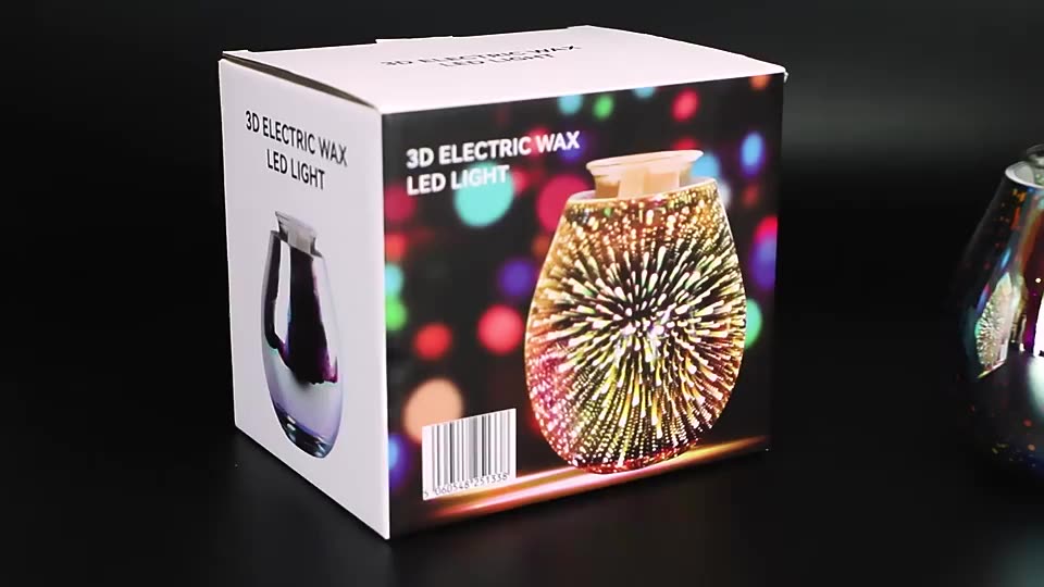 LED fabricado por China Home ultrasónico Fragancia Botella de vidrio Lámpara de aroma de aroma Lámpara decorativa calentadora para la oficina en casa1