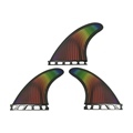 Colorful Surf Fins Single Tab Fiber Glass Thruster Set1