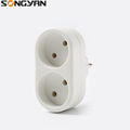 2 Pin Electrical Brass Multi Plug Adapter with Switch Socket - Universal Travel Adapter1