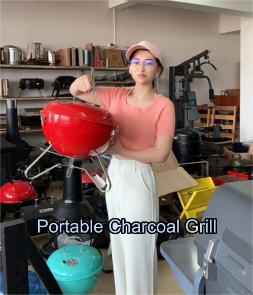 18 tragbarer Holzkohle Grill